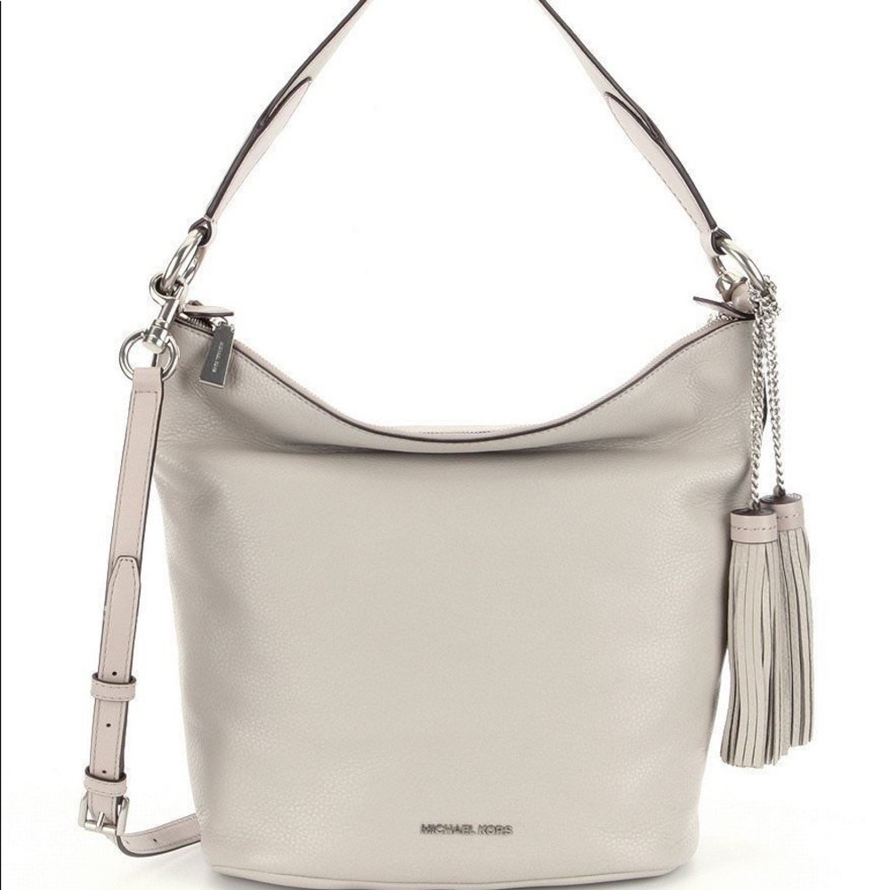 NWT Michael Kors Elena Leather Large Handbag